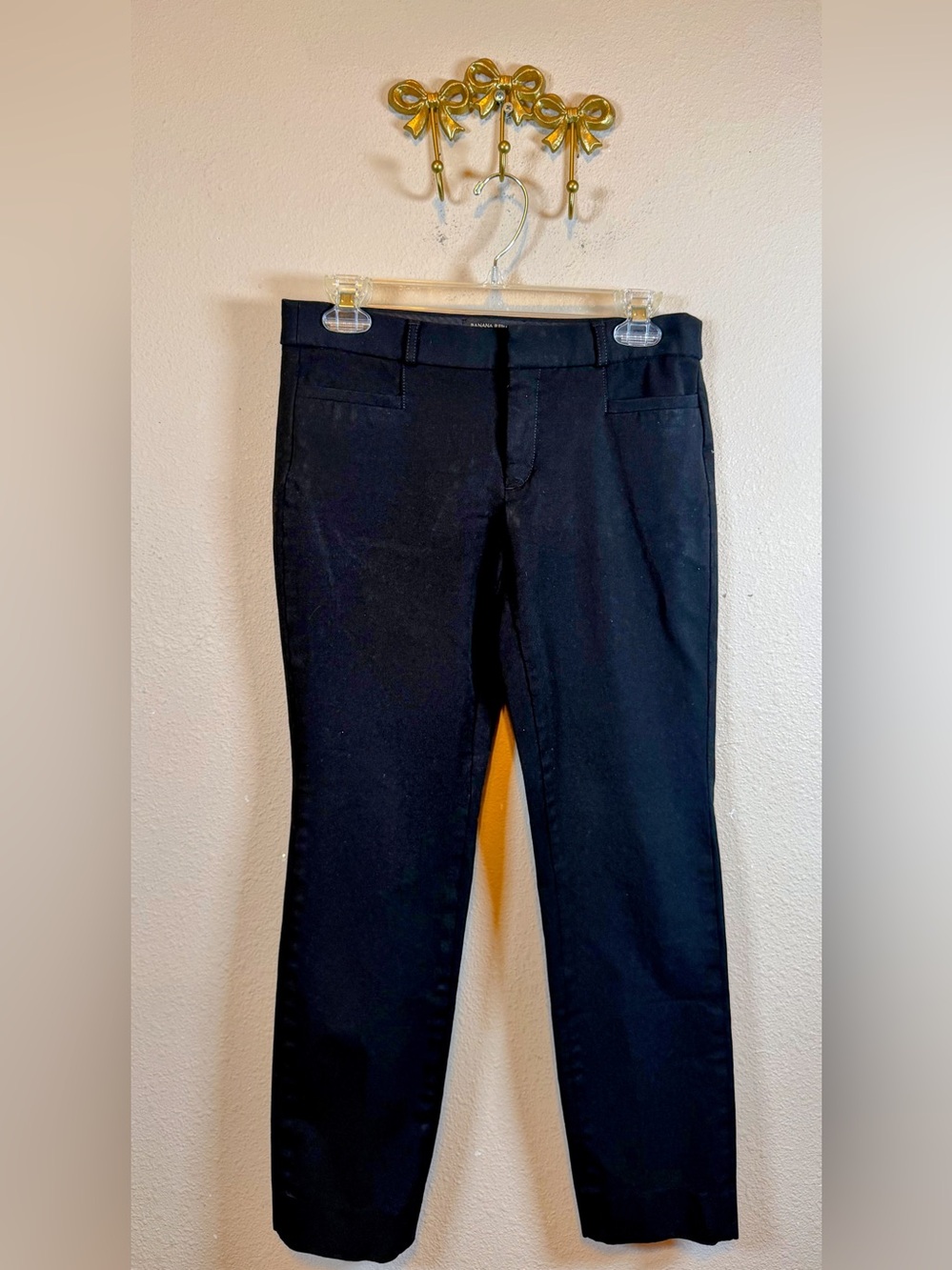 Banana Republic Women's Black Slim Dress Trousers Size 4